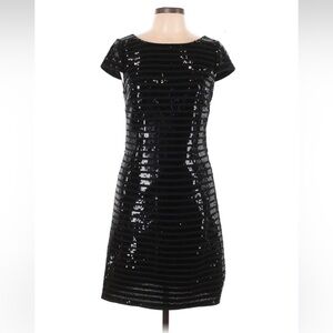 Elegant Black Sequin Dress